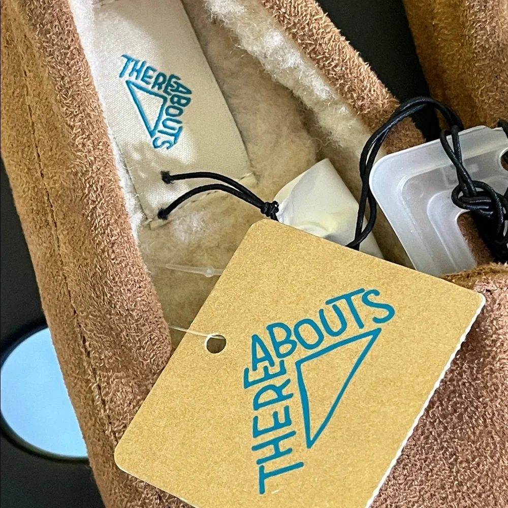 Thereabouts Faux Suede Moccasin Slippers – Kids 12/13 – NWT